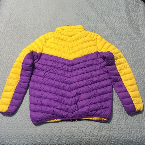 NBA LA Los Angeles lakers puffer jacket zip up coat outerwear medium basketball - Picture 2 of 6